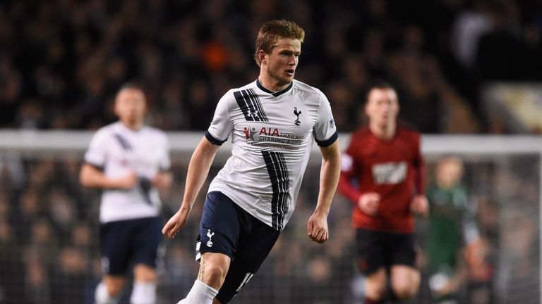 LONDON, ENGLAND - APRIL 25:  Eric Dier of Tottenham Hotspur in action during the Barclays Premier League match between Tottenham Hotspur and West Bromwich 