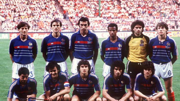 France pose before the start of Euro 1984