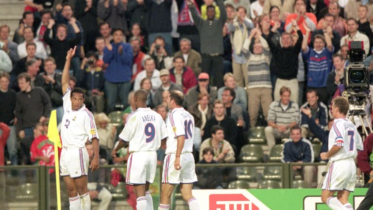 Thierry Henry scored the equalising goal against Portugal at Euro 2000