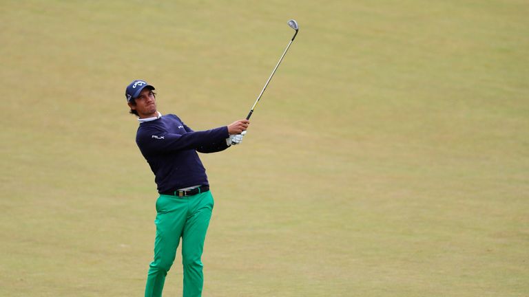 INVERNESS, SCOTLAND - JULY 10:  Matteo Manassero of Italy hits his 2nd shot on the 5th hole during the final round of the AAM Scottish Open at Castle Stuar