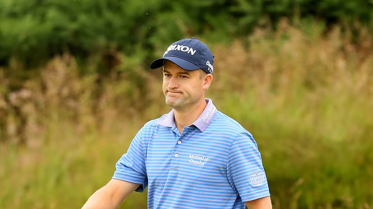 INVERNESS, SCOTLAND - JULY 09:  Russell Knox of Scotland looks on during the third round of the AAM Scottish Open at Castle Stuart Golf Links on July 9, 20