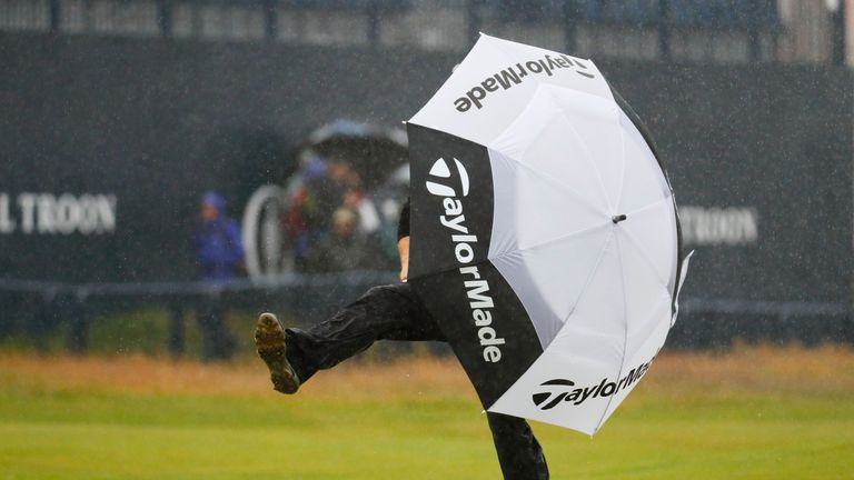 Jamie Donaldson during the second round on day two of the 145th Open at Royal Troon