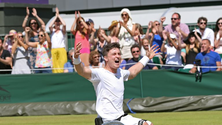 Gordon Reid plays Frenchman Nicolas Peifer