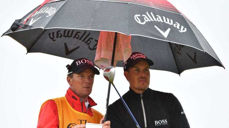 Henrik Stenson during the second round of The 145th Open at Royal Troon