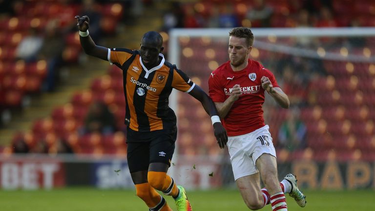 Hull City were wearing their new home kit for the first time