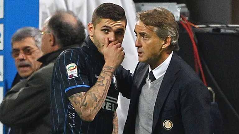Icardi e Mancini potrebbero lasciare l'Inter (foto getty)