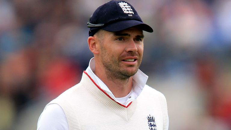 England bowler Jimmy Anderson