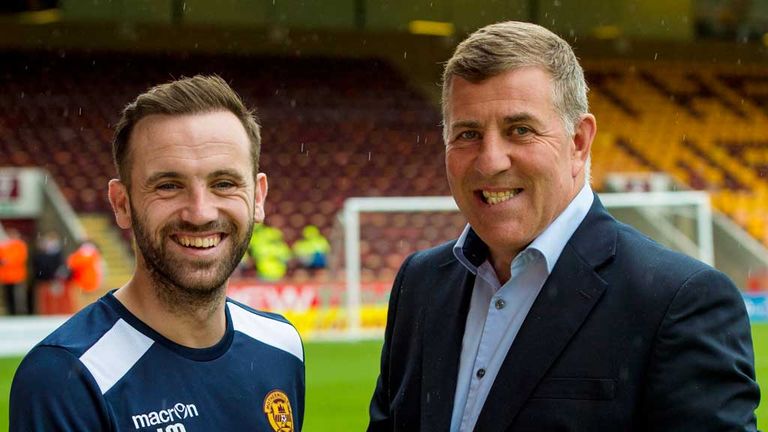 New Motherwell assistant manager James McFadden (left) and manager Mark McGhee
