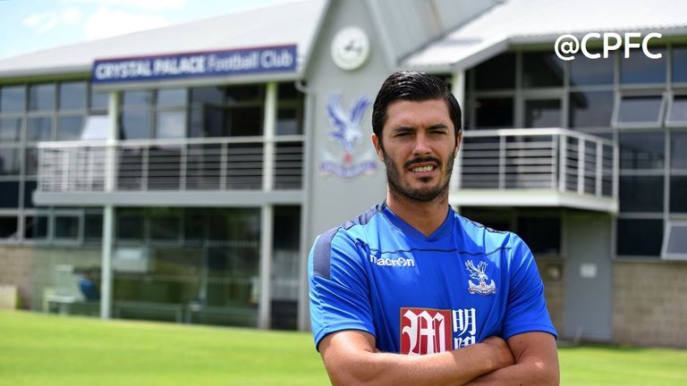 James Tomkins Crystal Palace (mandatory credit - picture via Crystal Palace on Twitter - @CPFC)