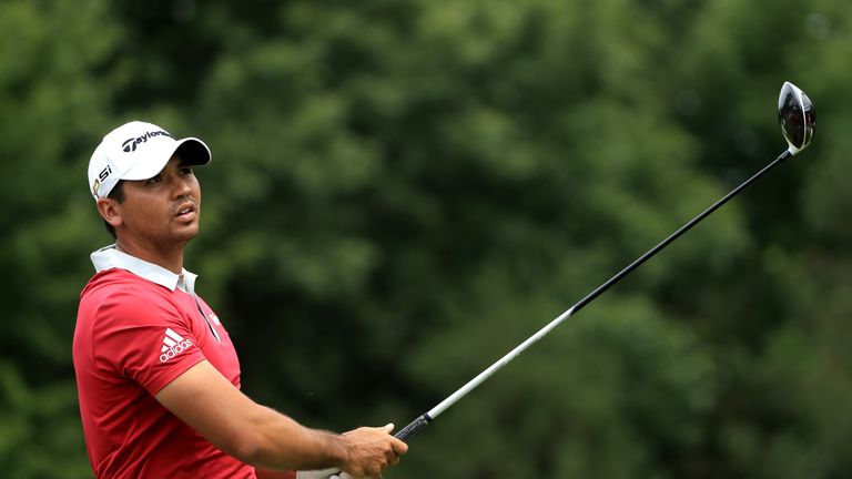 AKRON, OH - JULY 03:  Jason Day of Australia hits off the sixth tee during the final round of the World Golf Championships - Bridgestone Invitational at Fi