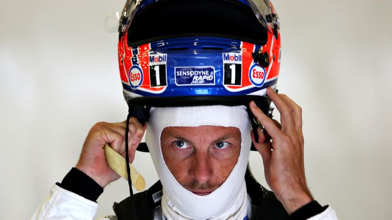 Button was eliminated after the opening qualifying round at Silverstone