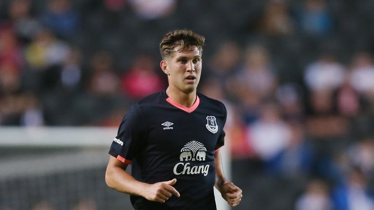 MILTON KEYNES, ENGLAND - JULY 26: John Stones of Everton during the pre-season friendly match between MK Dons and Everton at Stadium mk on July 26, 2016 in