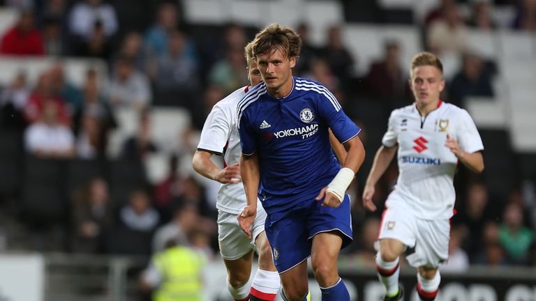 MILTON KEYNES, ENGLAND - AUGUST 03:  John Swift of Chelsea in action during the Pre-Season Friendly match between MK Dons and Chelsea XI at Stadium mk on A