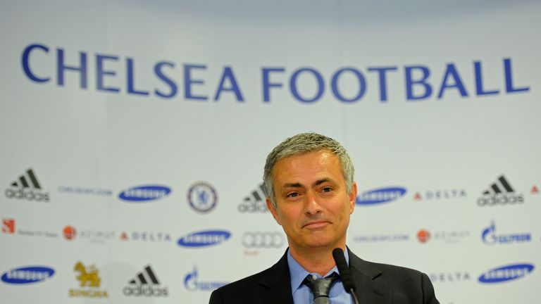 Chelsea manager Jose Mourinho addresses a press conference at Stamford Bridge in London, on June 10, 2013
