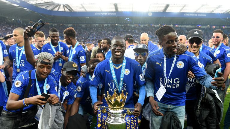 Kante helped Leicester win the Premier League title 