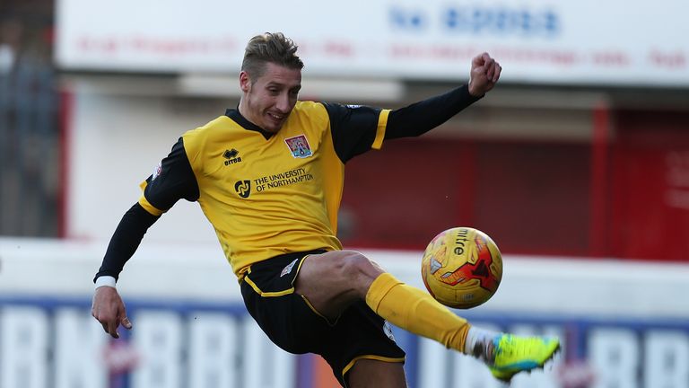 Lee Martin playing for Northampton Town earlier this year