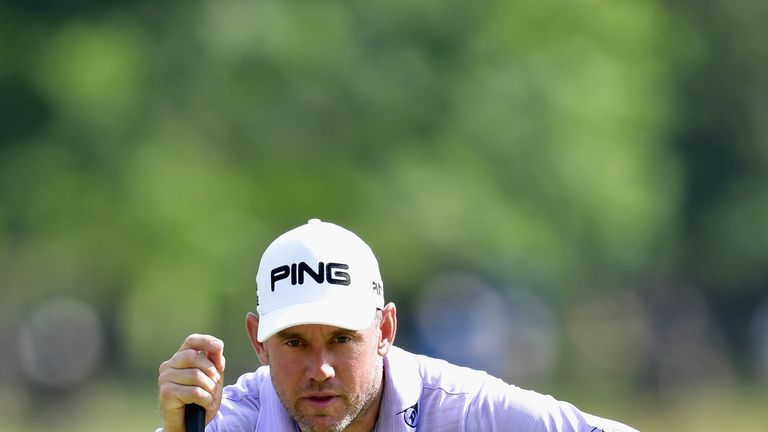 Lee Westwood during the first round of the 2016 PGA Championship at Baltusrol