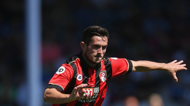 PORTSMOUTH, ENGLAND - JULY 23: Lewis Cook of AFC Bournemouth in action during the Pre-Season Friendly match between Portsmouth FC and AFC Bournemouth