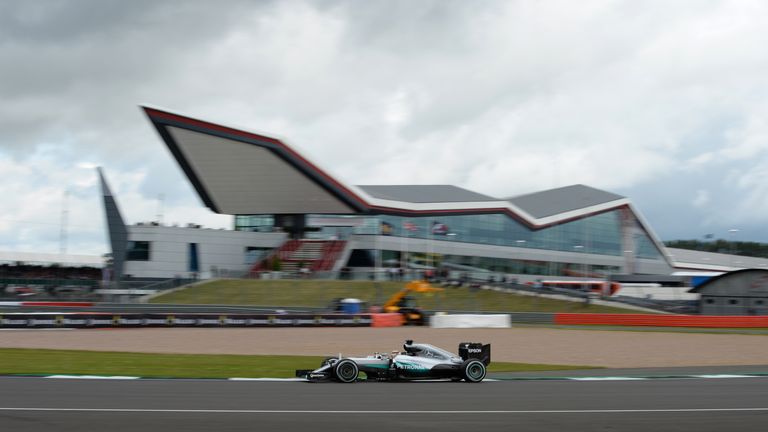 Mercedes' Lewis Hamilton during Practice Day for the 2016 British Grand Prix at Silverstone Circuit, Towcester.