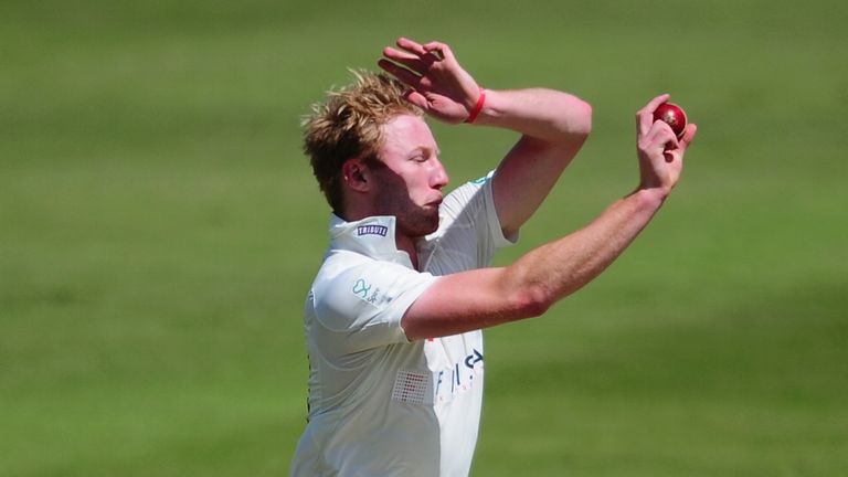 Liam Norwell of Gloucestershire during Day Two of the Specsavers County Championship Division Two match v Essex