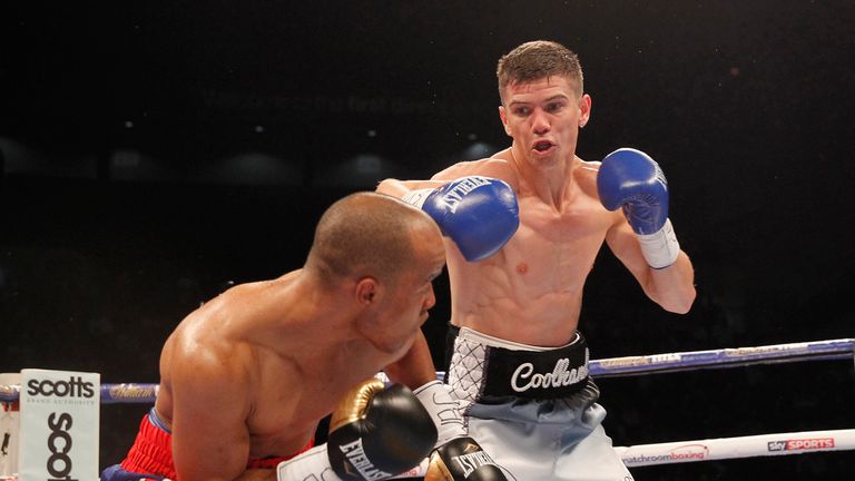 LEEDS RUMBLE.FIRST DIRECT ARENS.,LEEDS.PIC;LAWRENCE LUSTIG.VACANT WBC SILVER LIGHTWEIGHT TITLE.LUKE CAMPBELL V AGENIS MENDEZ