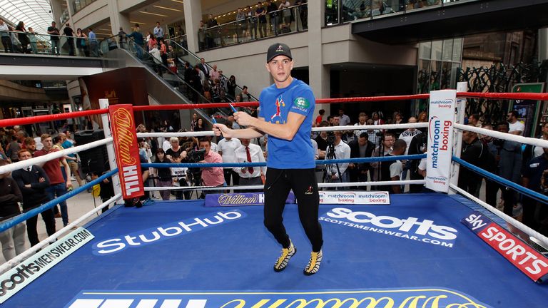 Luke Campbell takes in open training ahead of his fight with Argenis Mendez