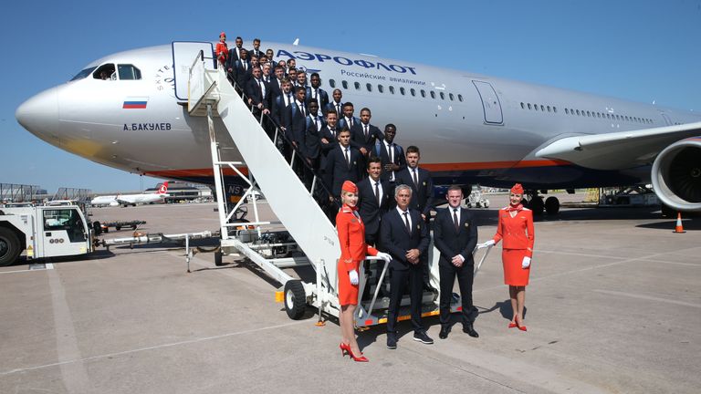 The Manchester United squad have arrived in China for their pre-season tour