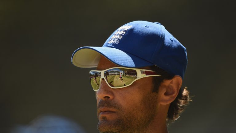 England batting coach Mark Ramprakash looks on during an England nets session at Adelaide Oval on March 7, 2015