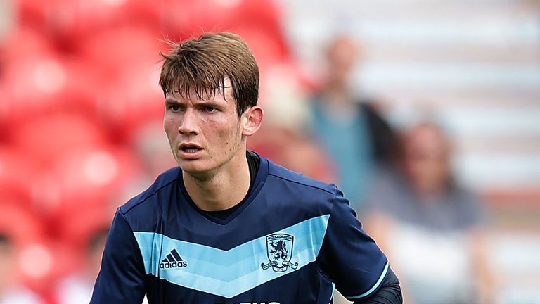 DONCASTER, ENGLAND - JULY 16:  Marten de Roon of Middlesbrough in action during the pre-season friendly match between Doncaster Rovers and Middlesbrough.