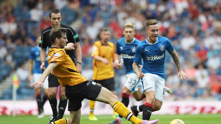 Barrie McKay fired Rangers in-front on 30 minutes at Ibrox