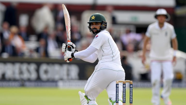 Misbah works to leg at Lord's