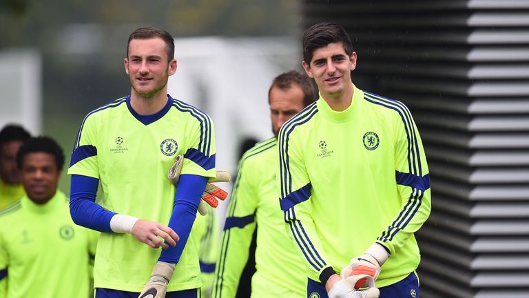 Mitchell Beeney (left) is yet to make a Premier League appearance for Chelsea