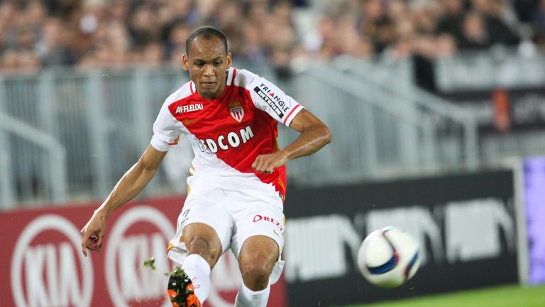 Monaco's Brazilian defender Fabinho kicks the ball during the French L1 football match Bordeaux vs Monaco at the Matmut Atlantique stadium in Bordeaux, sou