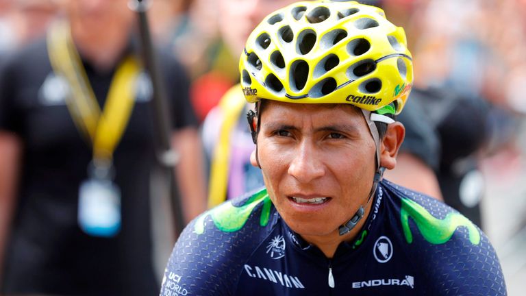 Nairo Quintana on stage 10 of the 2016 Tour de France