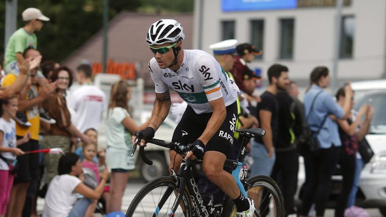 Nicolas Roche in action during Stage 3 of the 2016 Tour of Poland