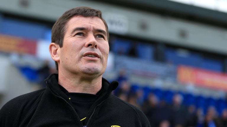 Burton Albion Manager Nigel Clough during the Sky Bet League One match between Colchester United and Burton Albion at Colc