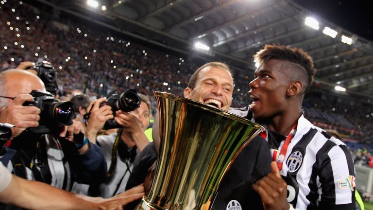 Juventus boss Massimiliano Allegri has suggested Paul Pogba could be taking a step back if he returns to Man Utd