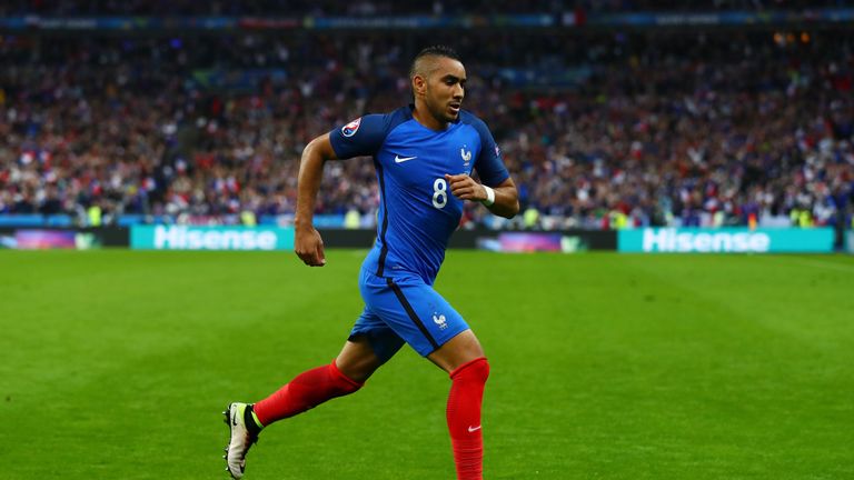 Dimitri Payet scores for France in 5-2 quarter final win against Iceland.