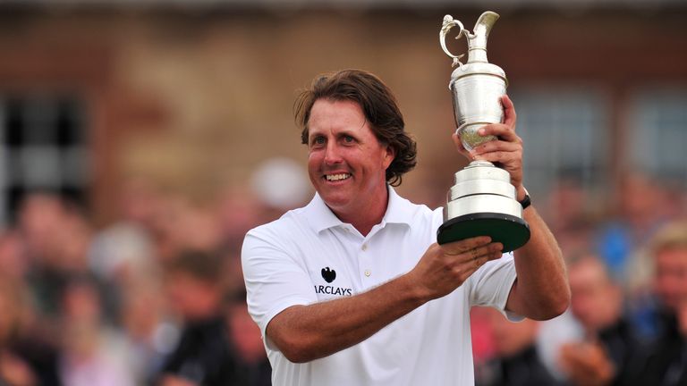 Phil Mickelson has the best stats on links courses over the last five years