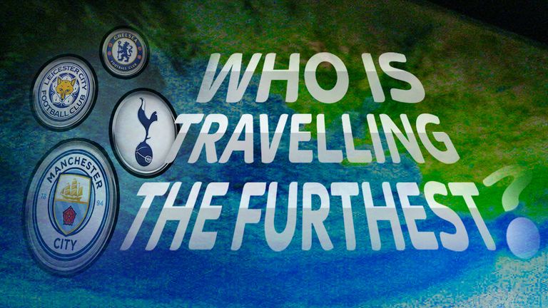 Which Premier League team is travelling the furthest in pre-season? 