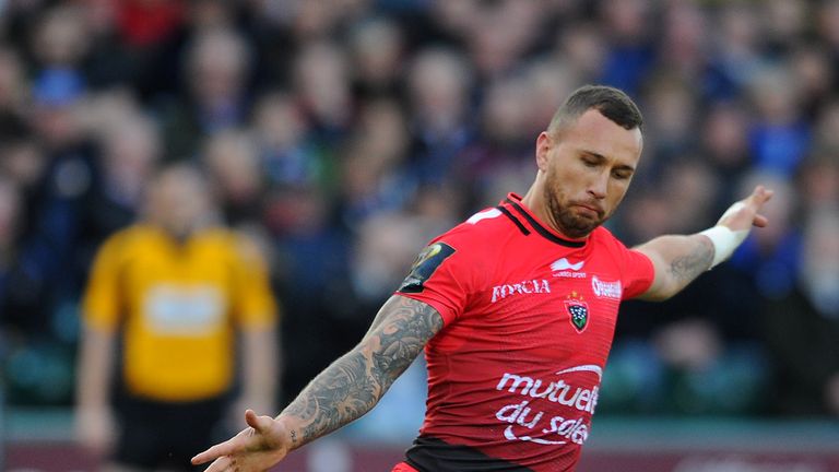 BATH, ENGLAND - JANUARY 23:  Quade Cooper of Toulon during the European Rugby Champions Cup match between Bath Rugby and RC Toulon at the Recreation Ground