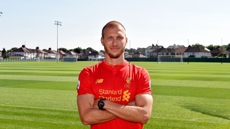 Ragnar Klavan takes in his new surroundings at Melwood after signing for Liverpool