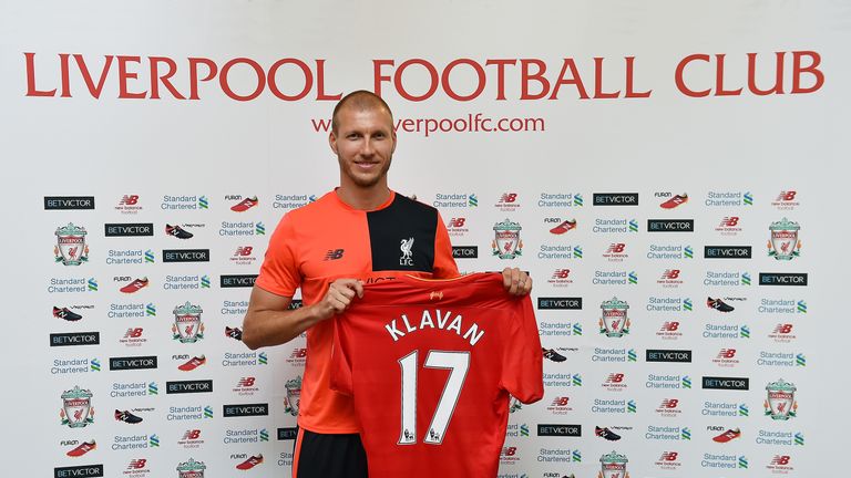 Ragnar Klavan, new signing of Liverpool at Melwood Training Ground on July 20, 2016
