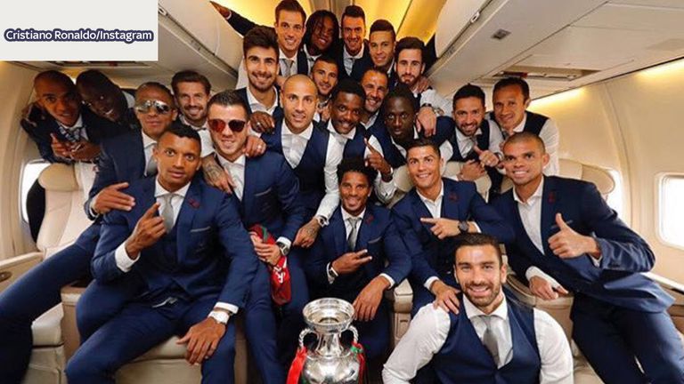 Ronaldo takes to Instagram to express his delight at Portugal winning Euro 2016