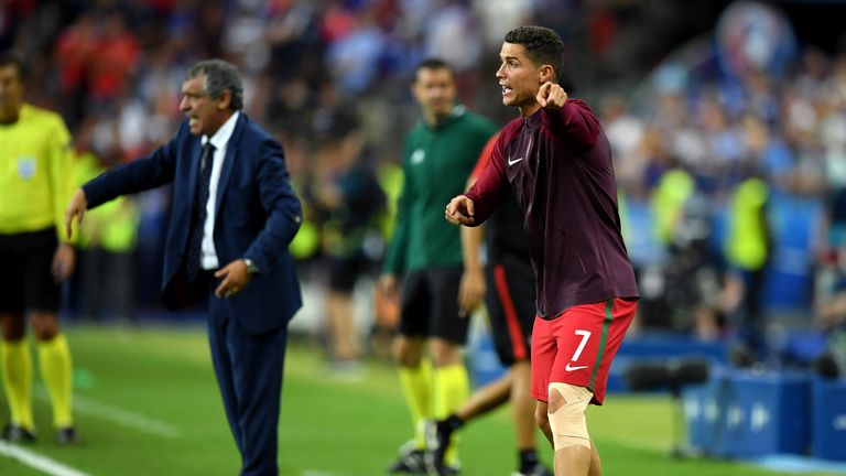 PARIS, FRANCE - JULY 10:  Cristiano Ronaldo of Portugal reacts during the UEFA EURO 2016 Final match between Portugal and France at Stade de France on July