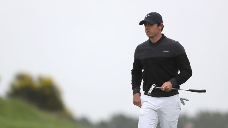 PARIS, FRANCE - JULY 03:  Rory McIlroy of Northern Ireland looks on during day four of the 100th Open de France at Le Golf National on July 3, 2016 in Pari
