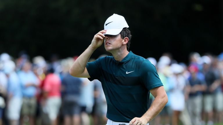 Rory McIlroy during the first round of the 2016 PGA Championship at Baltusrol