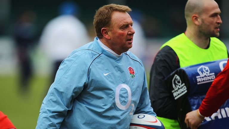 WORCESTER, ENGLAND - JANUARY 29:  Simon Hardy, Assistant Coach of England Saxons in action during the International match between England Saxons and Italy 