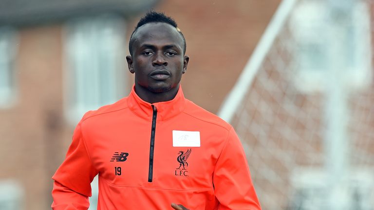 Sadio Mane - a £36m signing from Southampton - joined up with the rest of the Liverpool squad at Melwood