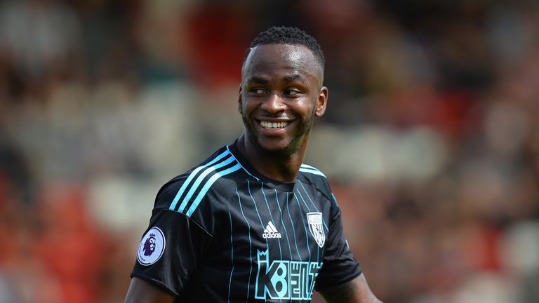 Saido Berahino of West Bromwich Albion smiles
